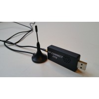 Ultra Accurate RTL2832U/R820T 0.5 PPM TCXO USB SDR with Plastic Housing and ADSB Compatible Male MCX Antenna